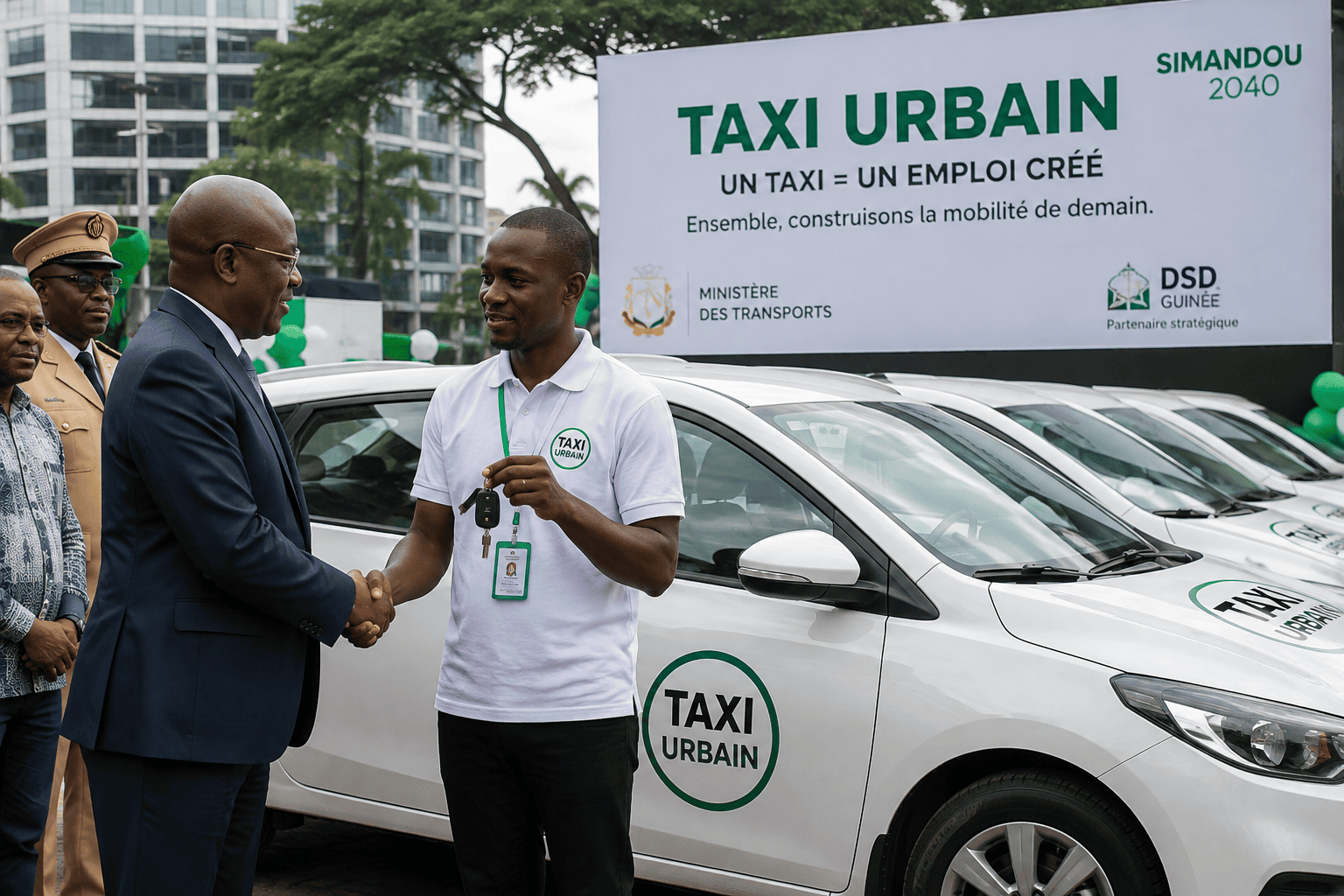 Guinée : lancement d'un programme de taxis urbains en leasing